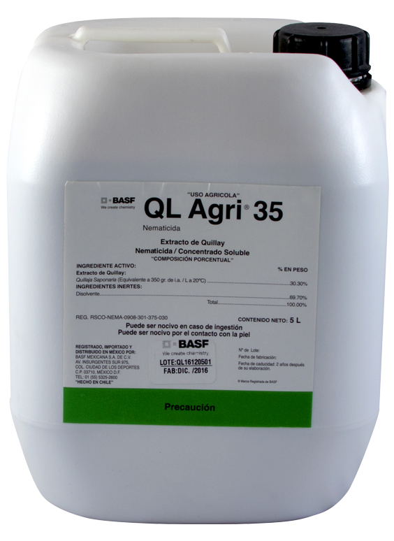 QL Agri 35, nematicida y acaricida 100% de origen natural. 5L